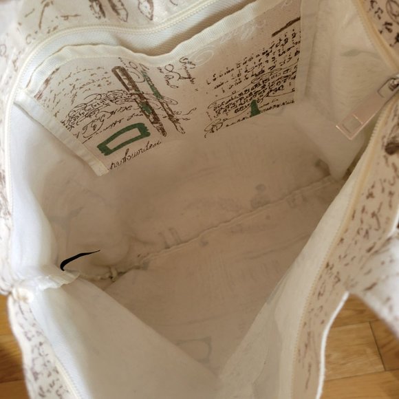 Printed Patterned Tote Bag Paris Themed - Picture 3 of 3